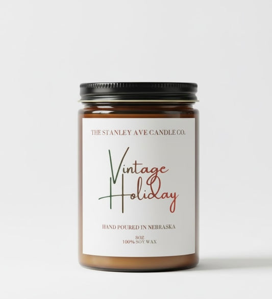 Vintage Holiday Candle