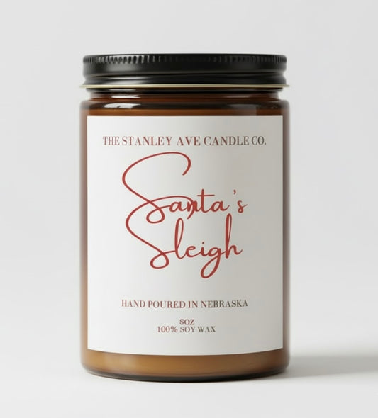 Santa’s Sleigh Candle