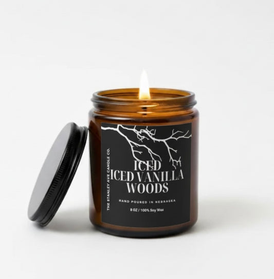 Iced Vanilla Woods 8oz Candle