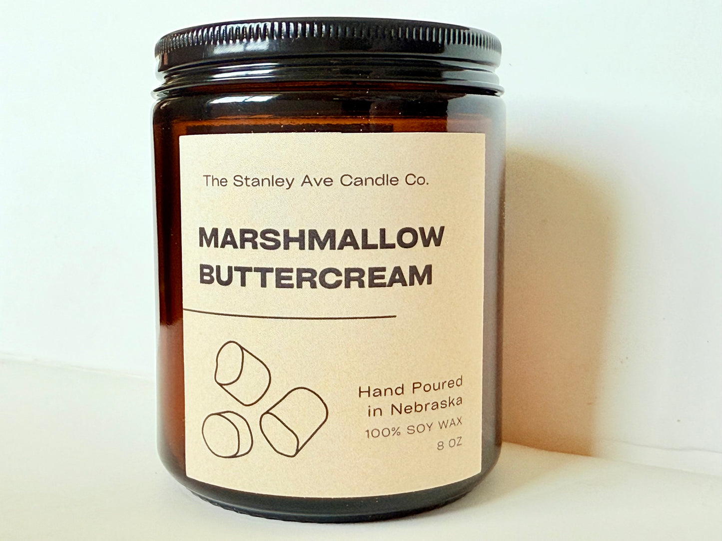 Marshmallow Buttercream Candle