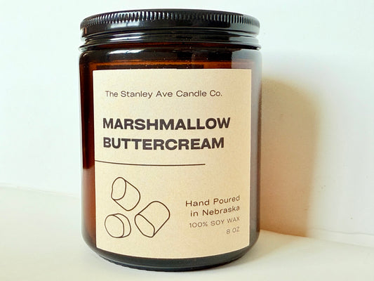 Marshmallow Buttercream Candle