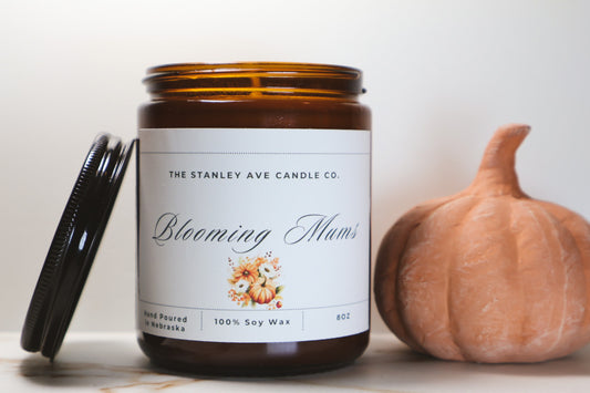 Blooming Mums Candle