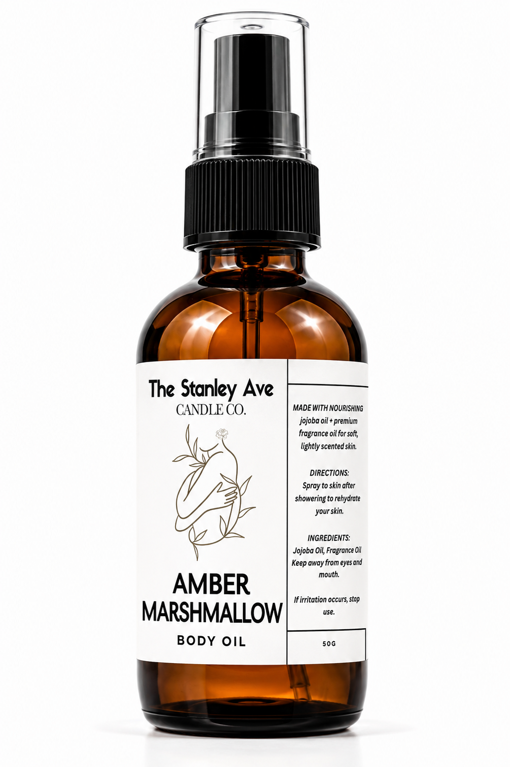 Amber Marshmallow Body Oil Spray