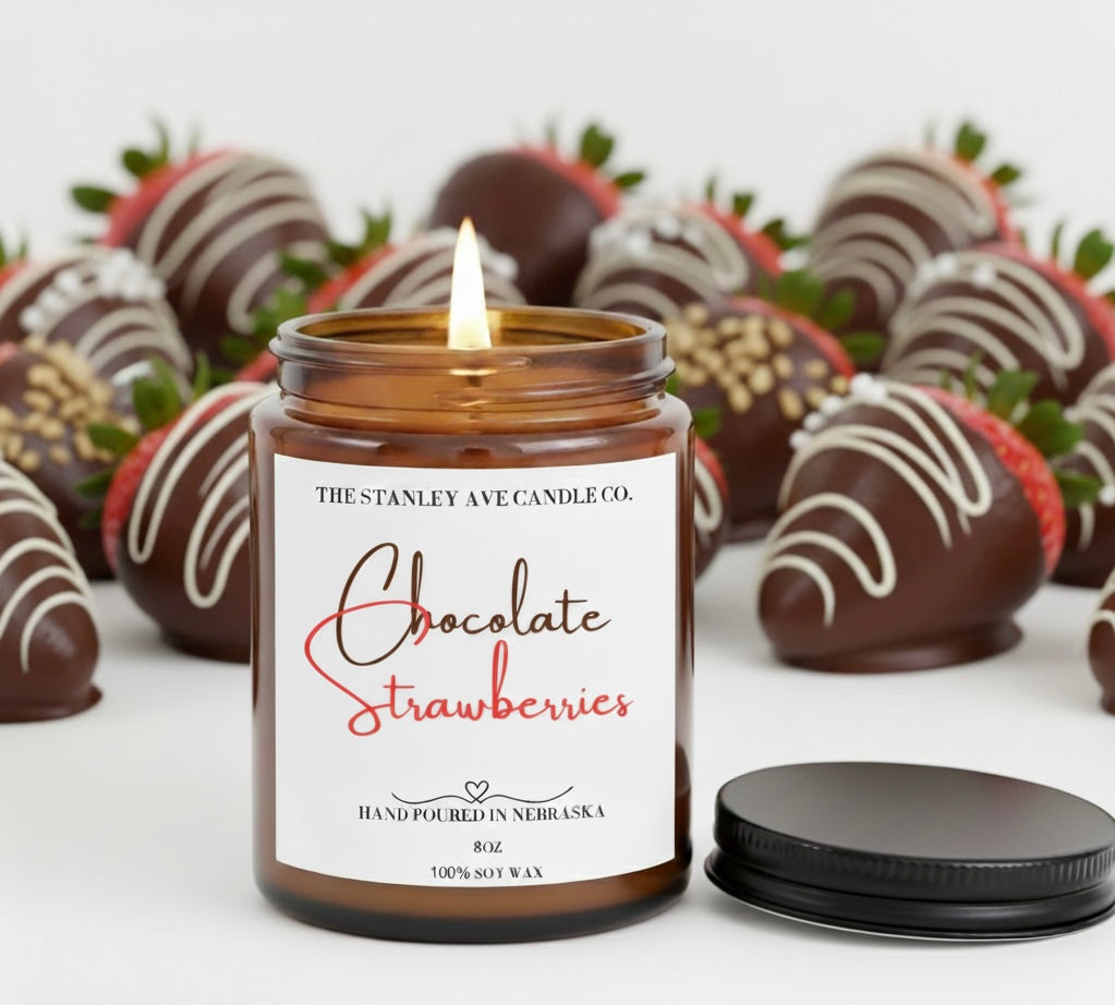 Chocolate Strawberries Candle