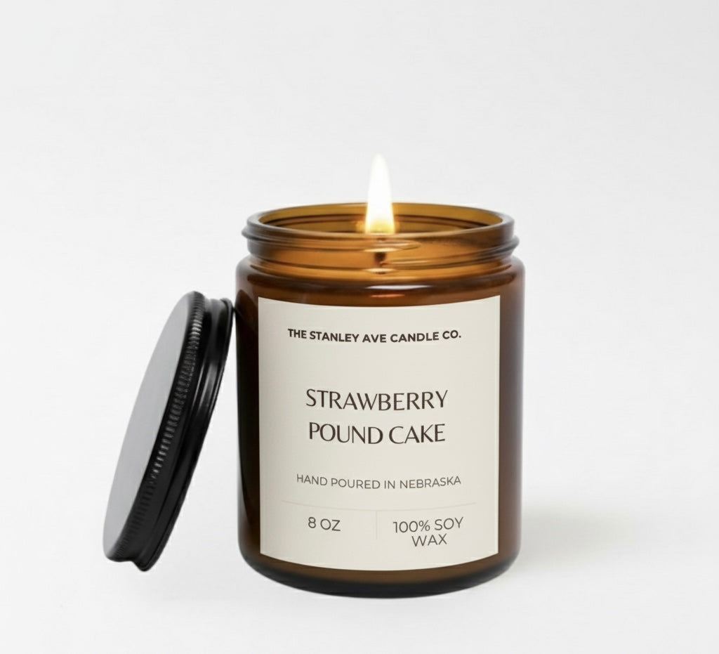 Strawberry Pound Cake 8oz Candle