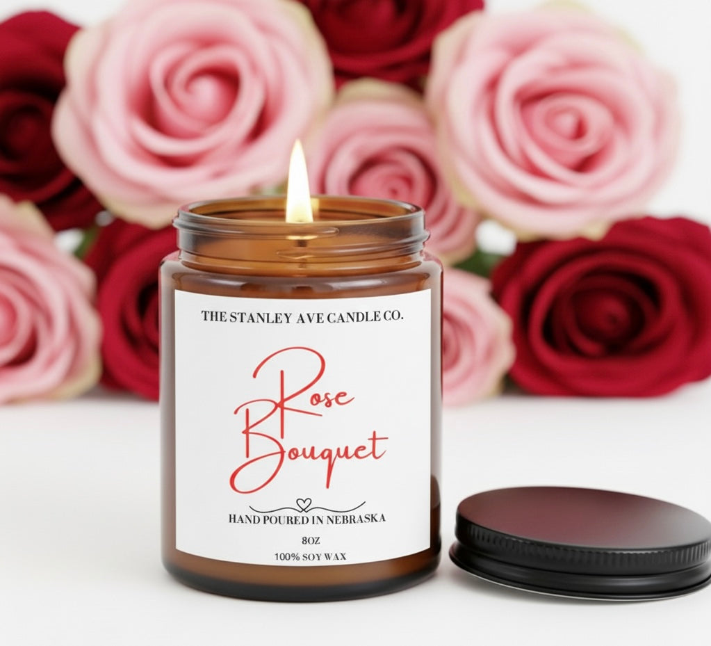 Rose Bouquet Candle